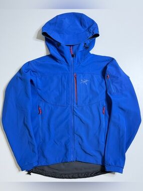 Arcteryx Gamma MX Full Zip Softshell Hoody Mens Medium Blue Orange 2012